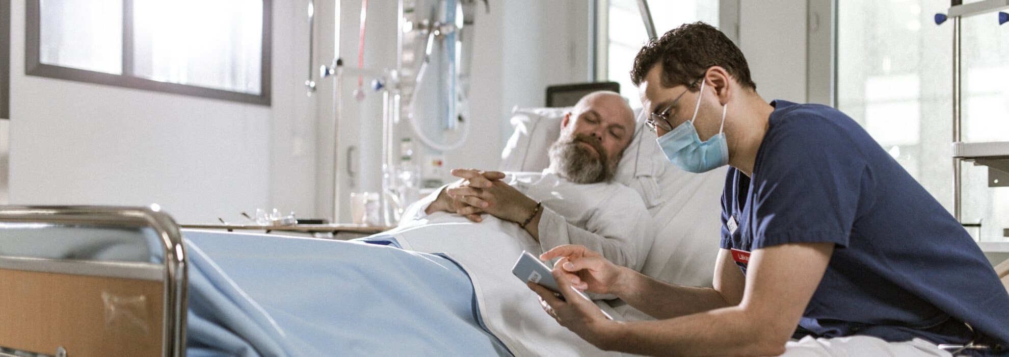 läkare med patient läkare med patient