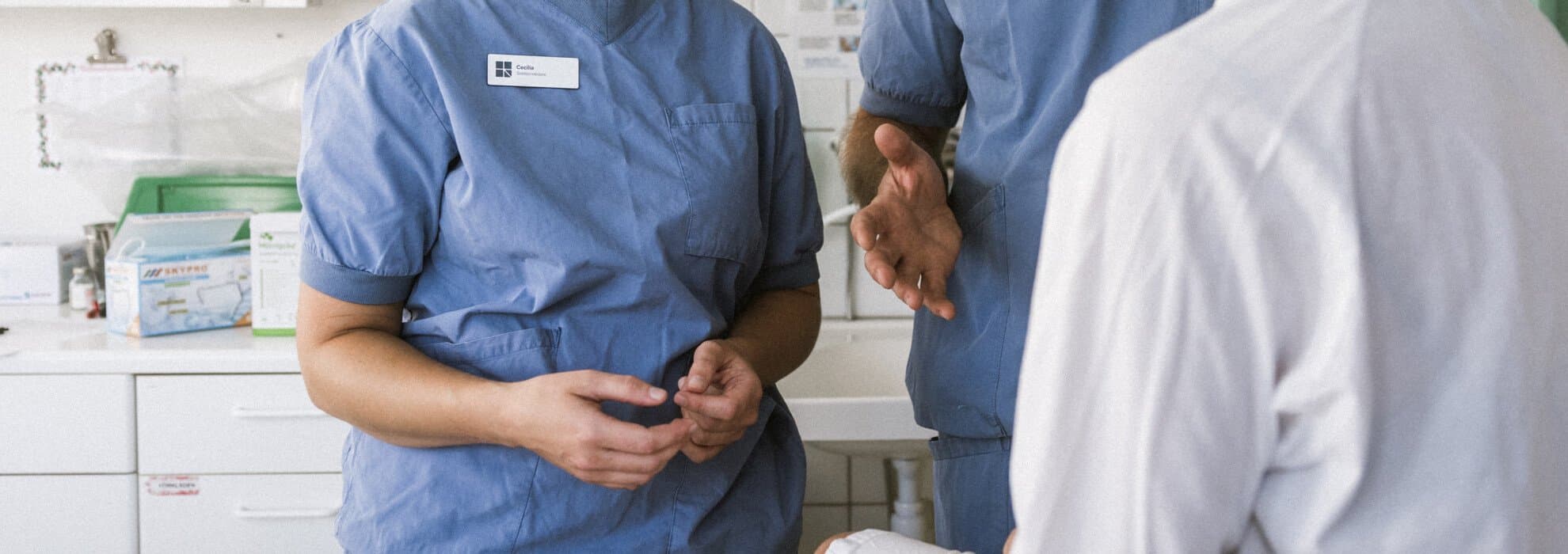 medarbetare med patient medarbetare med patient