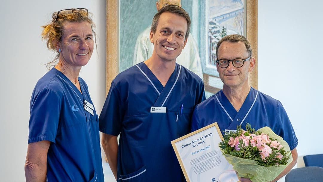 Gruppbild på Minna Lönnstedt, Gustaf Storm och Peter Mangell Gruppbild på Minna Lönnstedt, Gustaf Storm och Peter Mangell