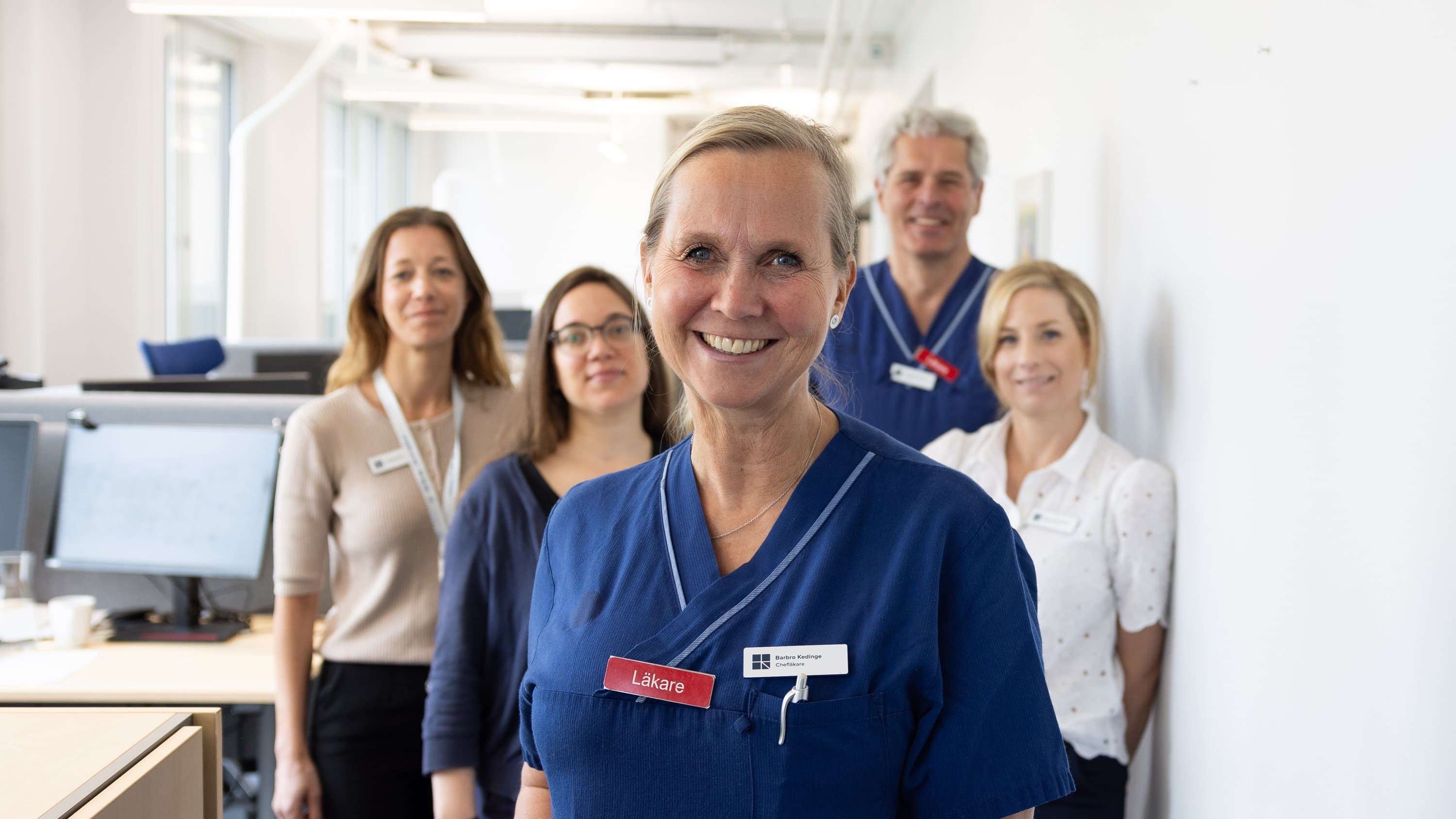 Barbro Kedingen är chefläkare. Barbro Kedinge är ny chefläkare i teamet som utgör chefläkargruppen.