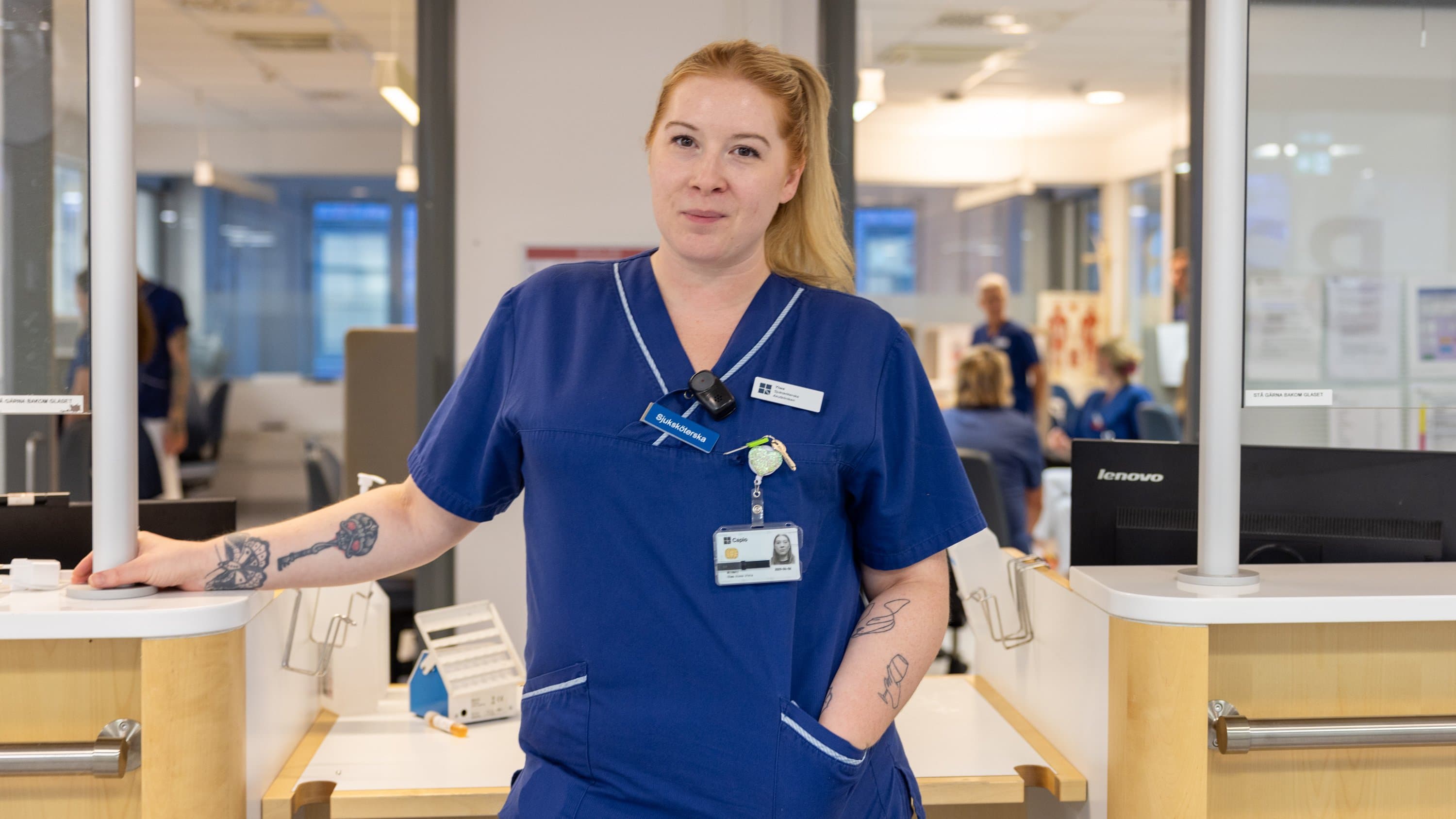 Ylwa Blidell arbetar som sjuksköterska. Ylwa Blidell är sjuksköterska på akutmottagningen på S:t Görans Sjukhus.